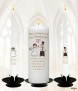 Happy Ever After Gold Wedding Candles (White) - Click to Zoom
