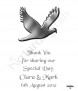 Love & Dove Silver Wedding Favour (White) - Click to Zoom