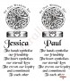 Claddagh Silver Wedding Candles (White) - Click to Zoom