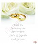 Rose & Silver Rings Wedding Favour (Ivory) - Click to Zoom