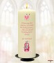 Lucky Cat Get Well Soon Personalised Candle - Click to Zoom