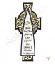 Celtic Cross Navy & Gold Wedding Favour (White) - Click to Zoom