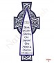 Celtic Cross Silver Wedding Favour (White/Black) - Click to Zoom