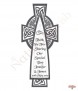 Celtic Cross Navy & Silver Wedding Favour (Ivory) - Click to Zoom