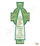 Celtic Cross Green Wedding Favour (White) - Click to Zoom