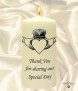 Claddagh Heart Silver Wedding Favour (Ivory) - Click to Zoom