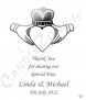 Claddagh Heart Silver Wedding Favour (Ivory) - Click to Zoom