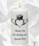 Claddagh Heart Wedding Favour Candles - Click to Zoom
