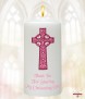Holy Cross Pink Christening Favour (White) - Click to Zoom