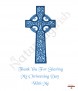 Holy Cross Blue Christening Favour (White) - Click to Zoom