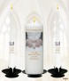 Heart of Love Gold Wedding Candles (White) - Click to Zoom