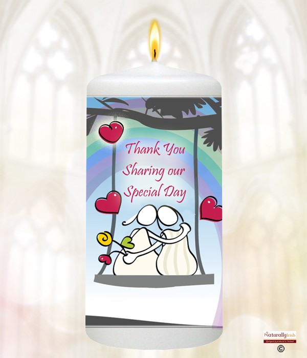 Love Swing & Hearts Civil Partnership Favour