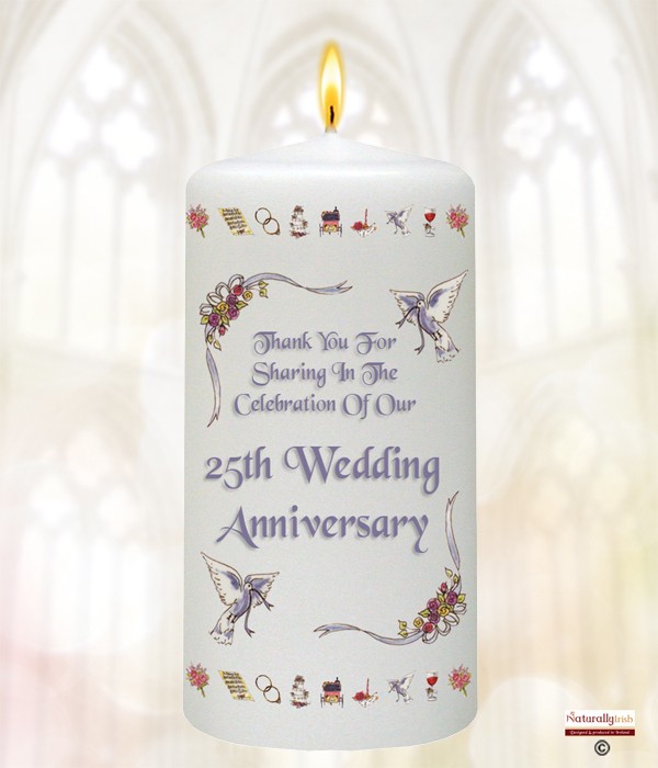 25th Wedding Anniversary Favour - Ribbons