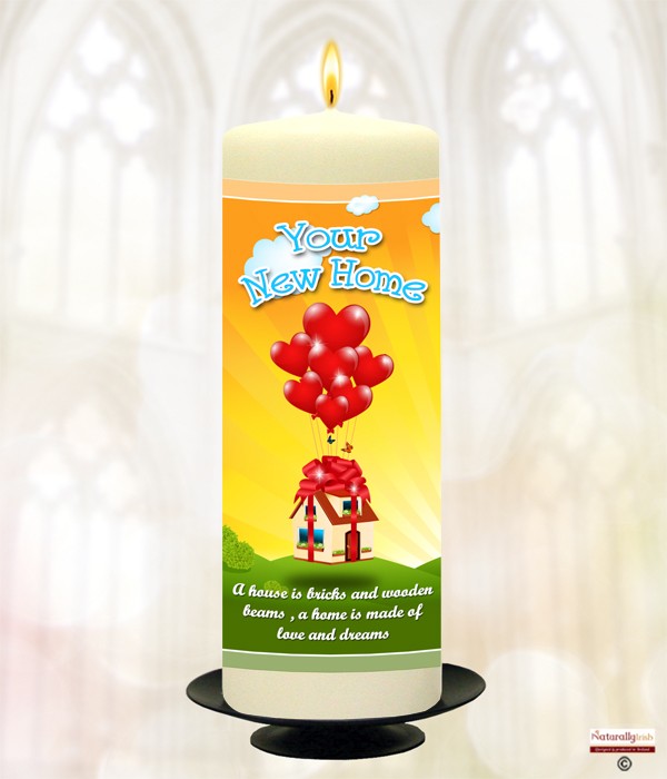Love Balloons New Home Candle