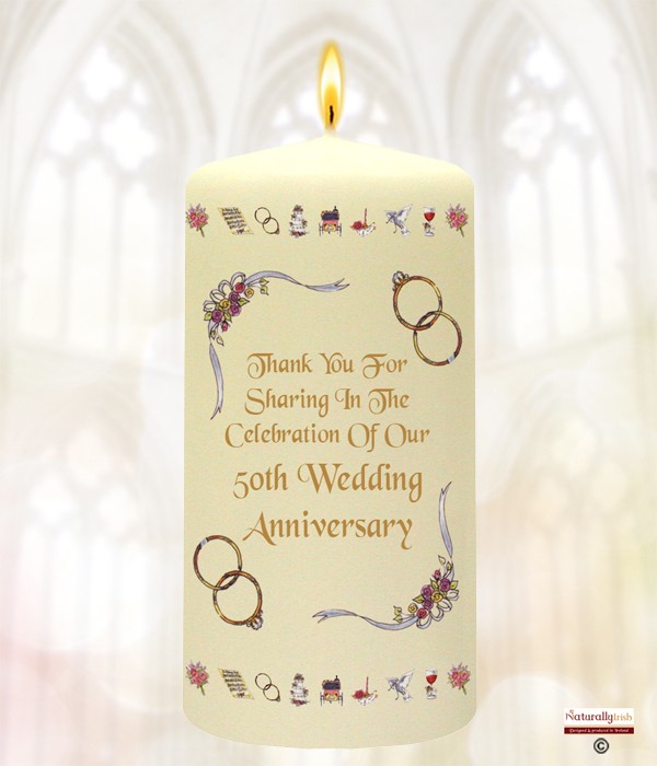 50th Wedding Anniversary Favour - Ribbons