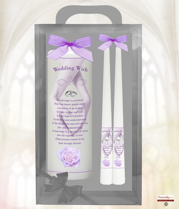 Hand of Love Purple Wedding Boxed Set (Ivory/White)