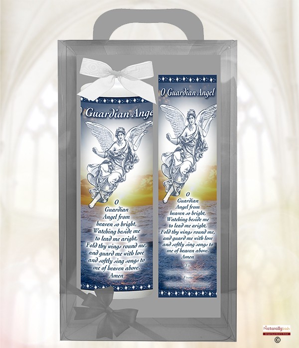 Angel - O'Guardian Angel 9inch White Candle