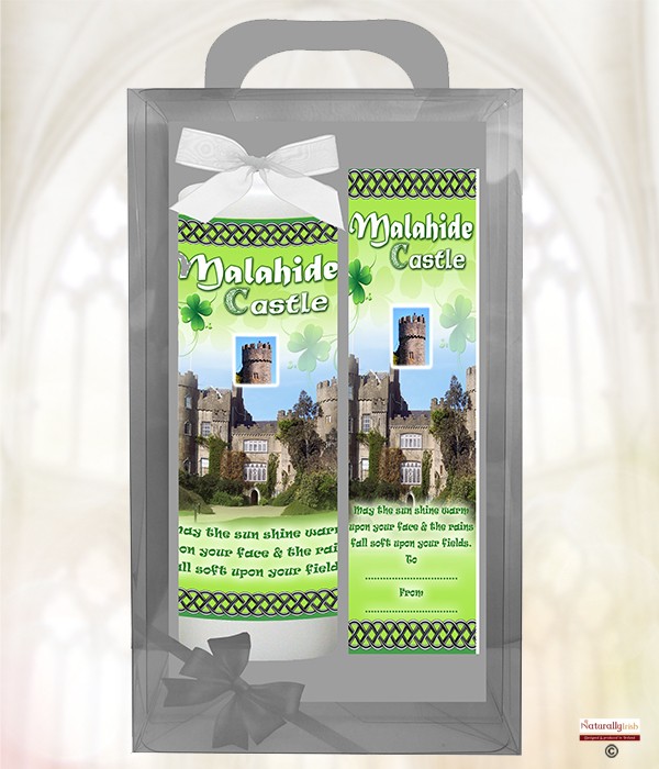 Irish Castles - Malahide - 9inch White Candle