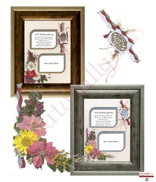 Irish Blessing, Flowers & Verse & Photo Forever Frame