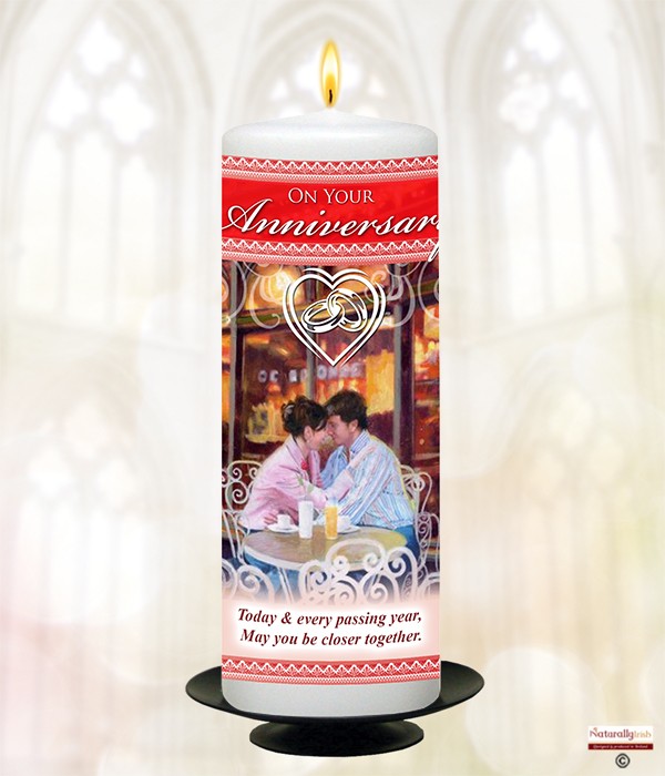 Table of Love Anniversary 9inch Candle