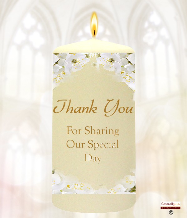 White Orchirds & Gold Rings Favour
