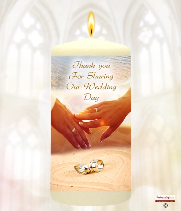 Beach Wedding Rings & Hands Favour