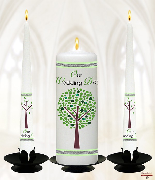 Tree of Love Wedding Candles