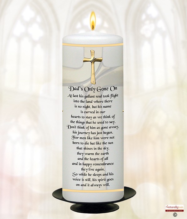 Only Gone On - Dads Remembrance Candle
