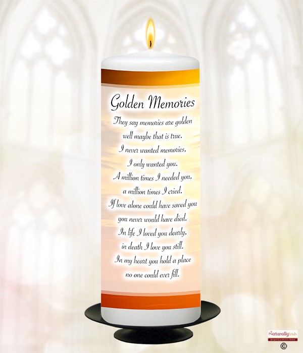 Sunset Golden Memories Remembrance Candle