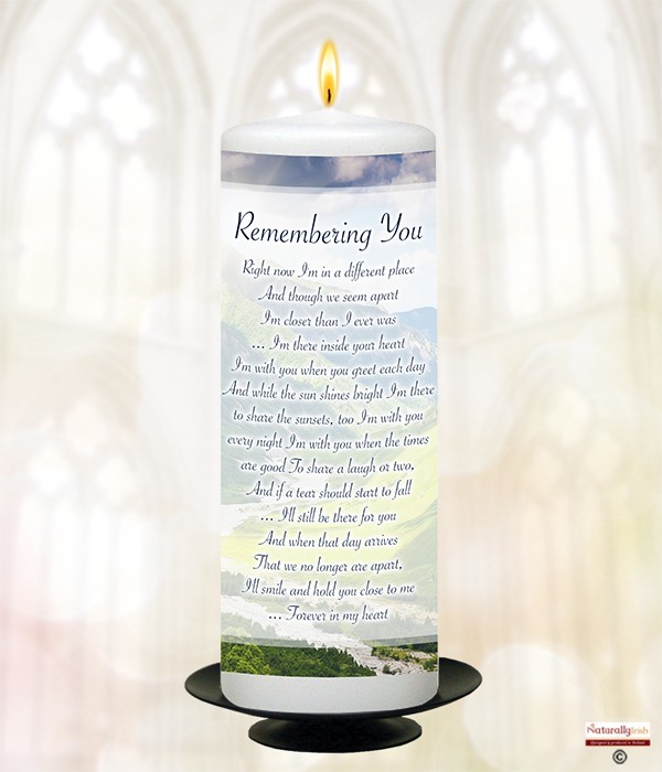 Valley Remembering You Remembrance Candle