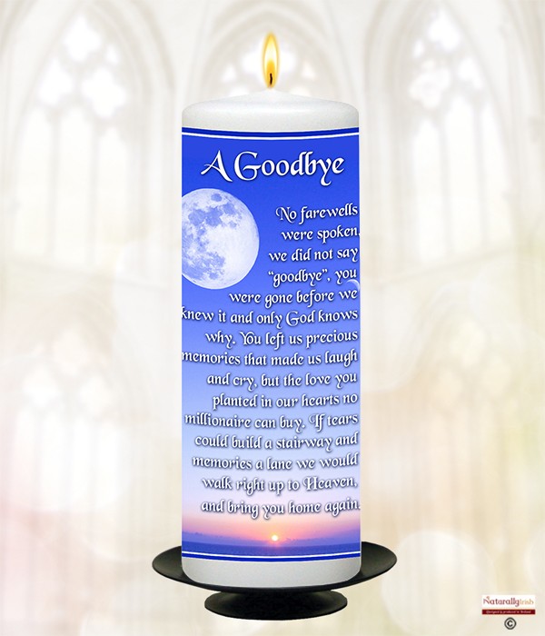 Moon A Goodbye Remembrance Candle