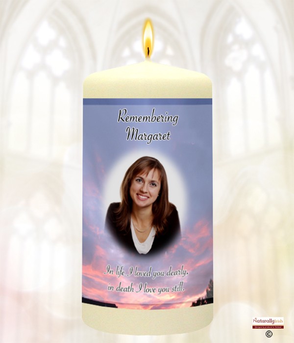 Dusk Sky & Photo Remembrance Favour (Ivory/White)
