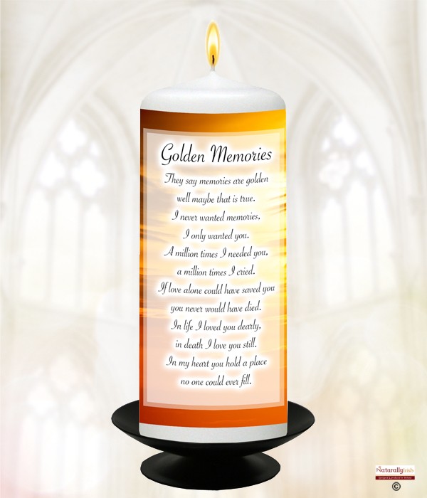 Sunset Golden Memories Remembrance Candle 6inch