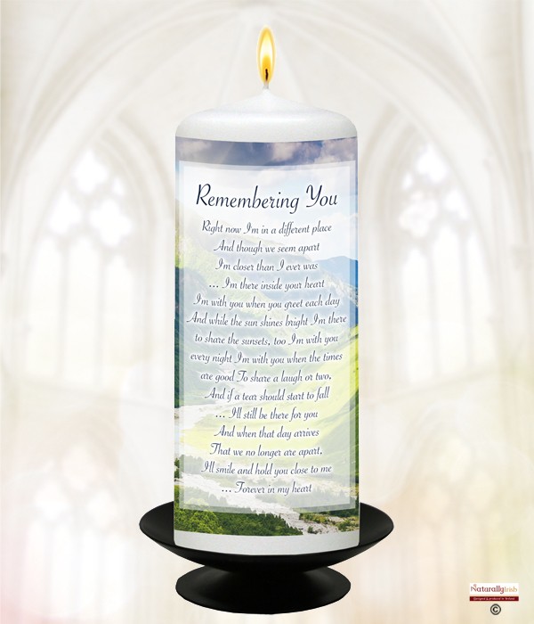 Valley Remembering You Remembrance Candle 6inch