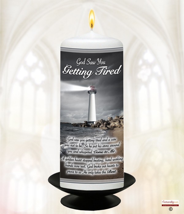 Lighthouse Remembrance Candle 6inch