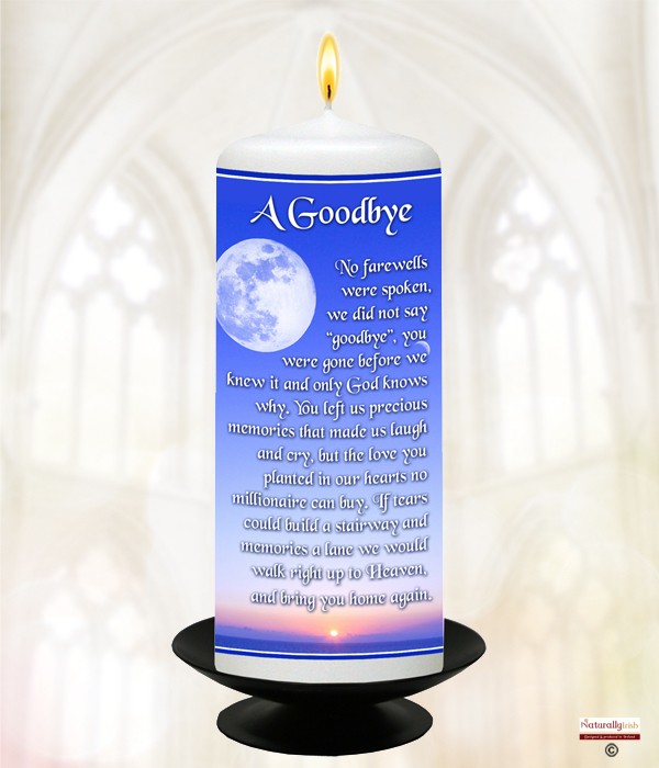 Moon A Goodbye Remembrance Candle 6inch