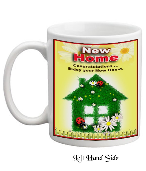 New Home Ladybugs& Daisies Personalised Mug
