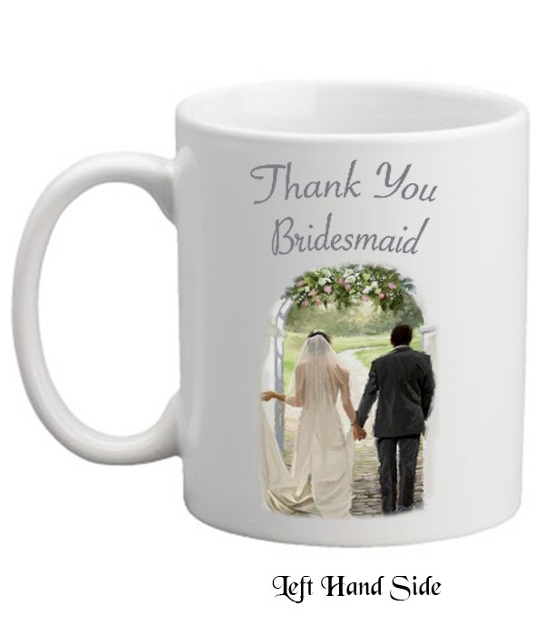 Together Forever Thank You Bridesmaid Personalised Mug