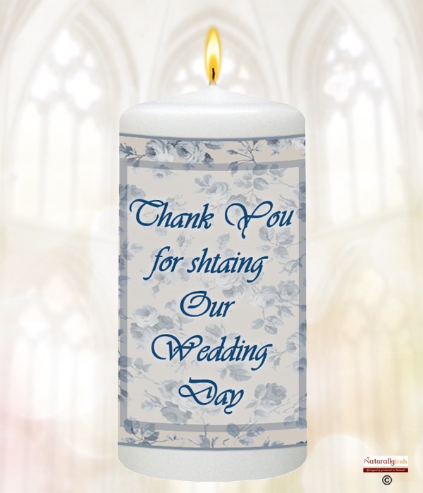 Blue & Cream Flower Frame Favour