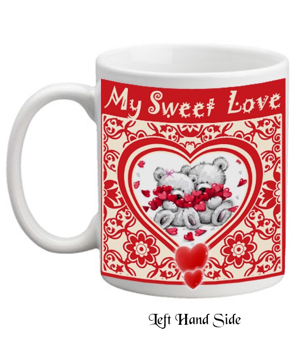Valentines Sweet Love Personalised Mug
