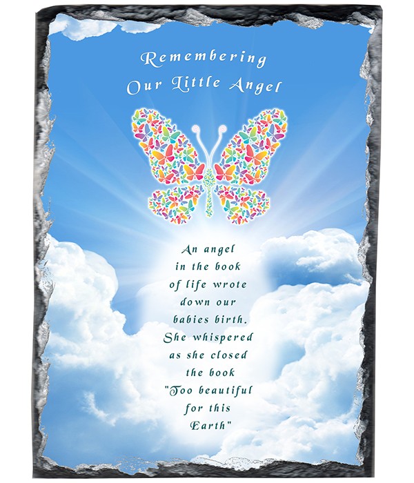 Butterfly Remembrance Slate