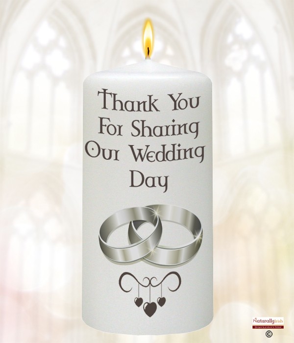 Dangling Hearts & Silver Rings Wedding Favour