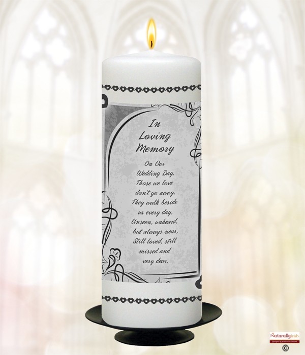 First Dance Silver Wedding Remembrance Candle
