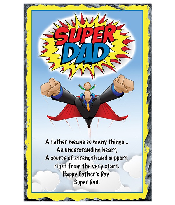 Super Dad Badge Slate