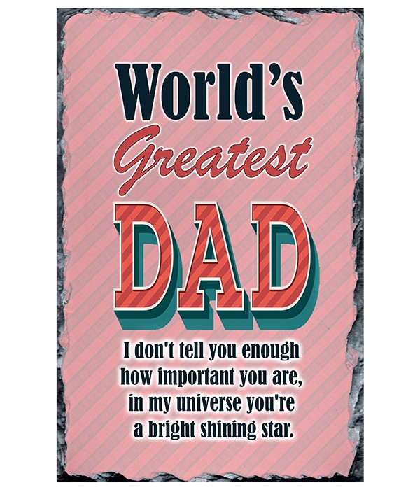 World's Greatest Dad Slate