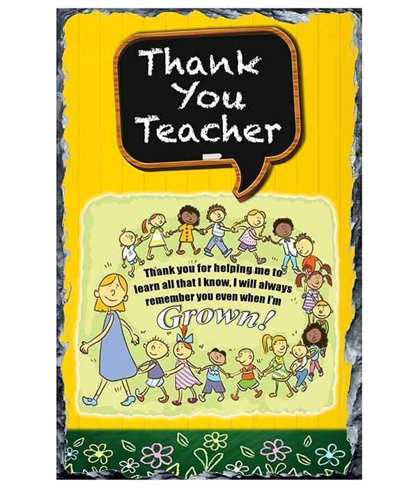 Thank You Teacher - Grown Slate