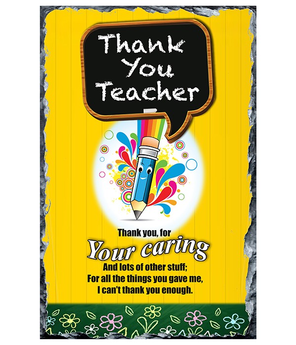 Thank You Teacher - Caring Slate
