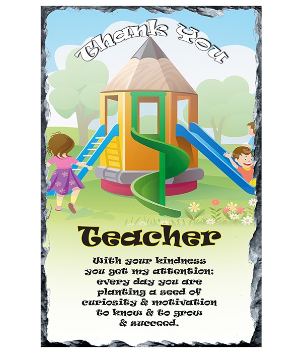 Thank You Teacher - Pencil Payhouse Slate