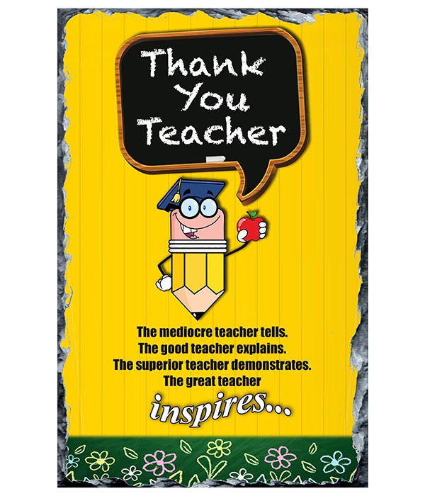 Thank You Teacher - Inspires Slate