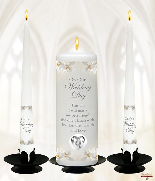 Orchids Gold on Ivory or White